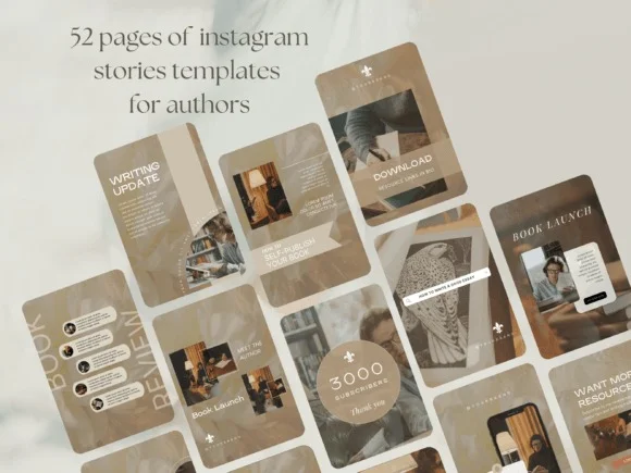 Author Instagram Story Post Template 2