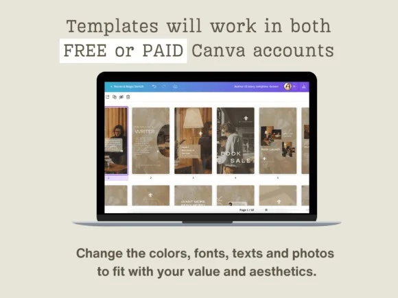 Author Instagram Story Post Template 3