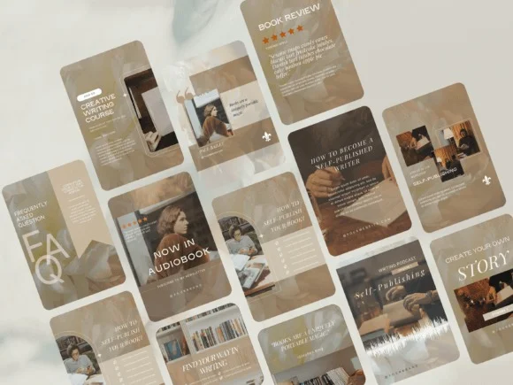 Author Instagram Story Post Template 4