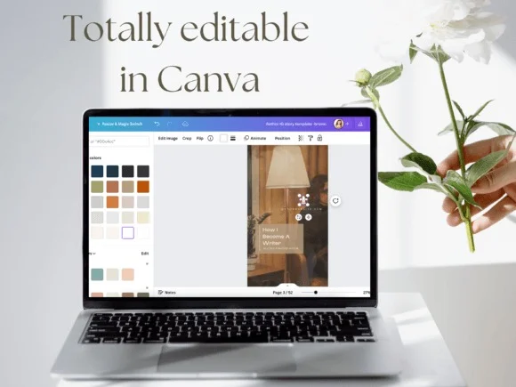 Author Instagram Story Post Template 5