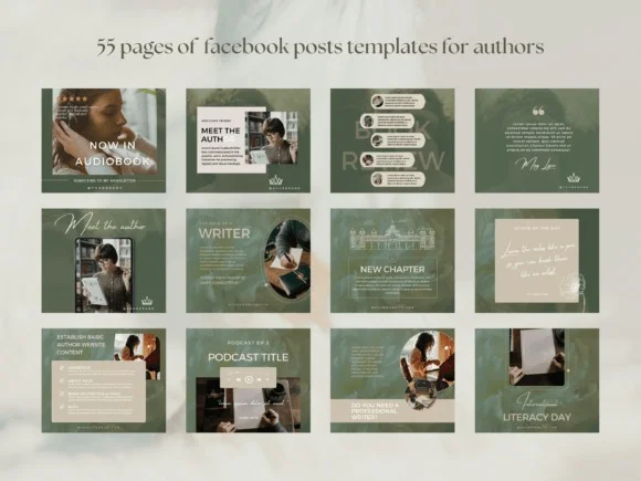 Author Social Media Template Bundle 2