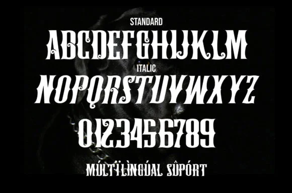 Black Brody Font 2