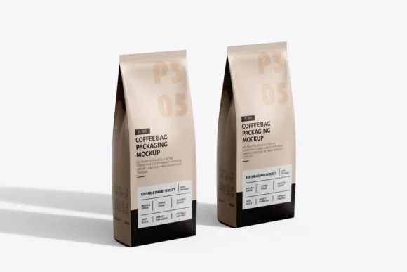 Coffee Bag Packaging Mockup 2