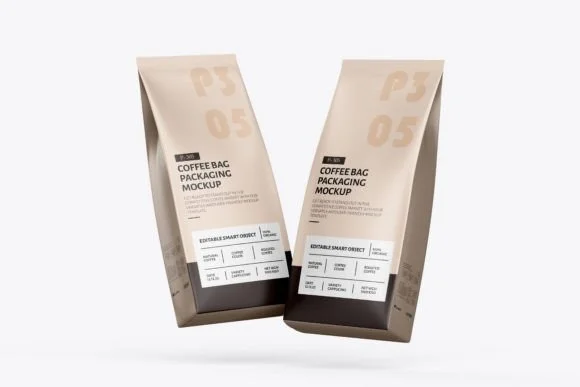 Coffee Bag Packaging Mockup 3