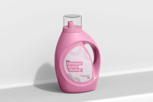 Detergent Plastic Bottle PSD Mockup 2