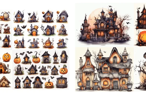 Halloween Clipart-Midjourney Prompts 2