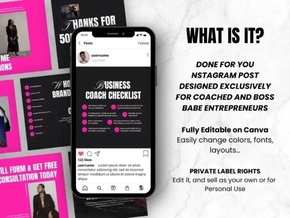 Instagram Post Templates for Boss Babe 2