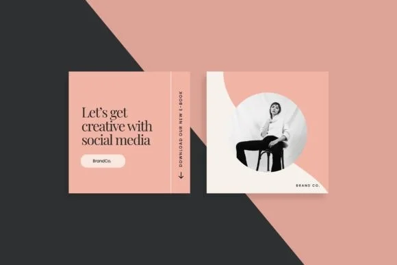Pink Social Media Template 2