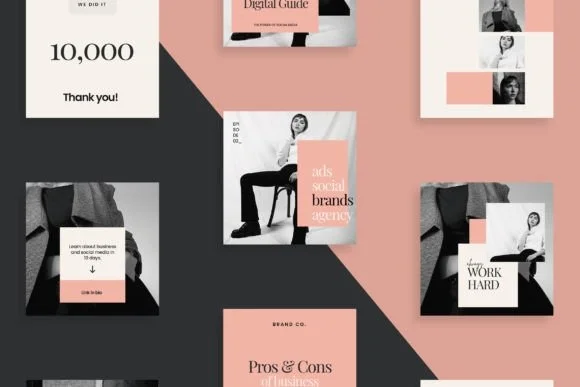 Pink Social Media Template 3