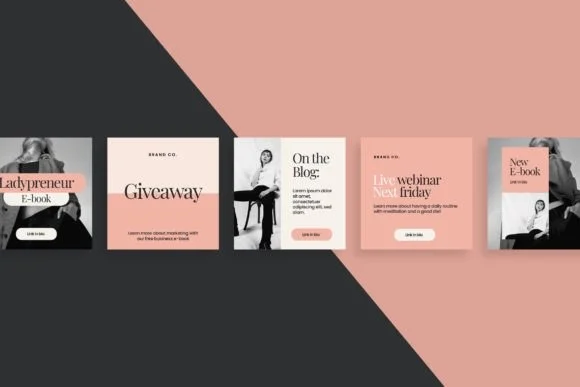 Pink Social Media Template 5