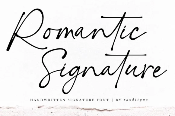 Romantic Signature Font 2