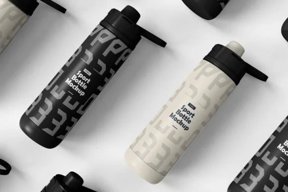 Sports Water Bottle Mockup 2