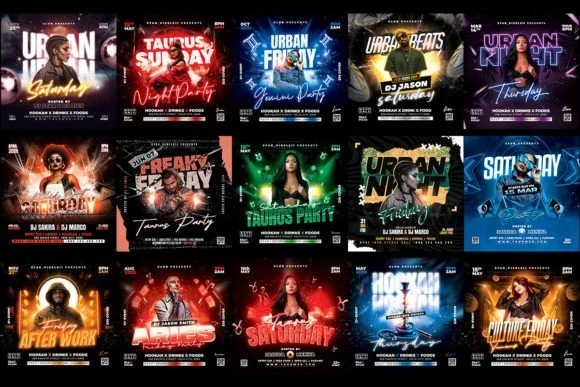 200 All Event Night Club Flyer Bundle 2