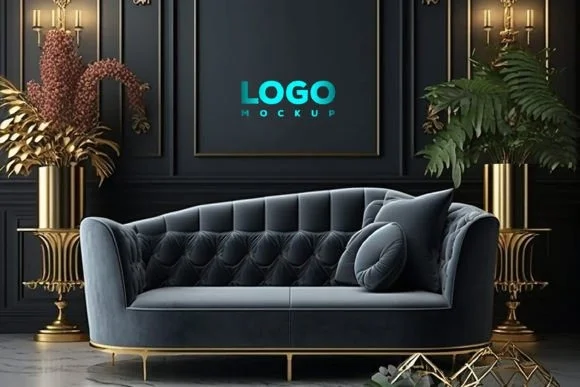Luxury Interior Logo Mockup 2