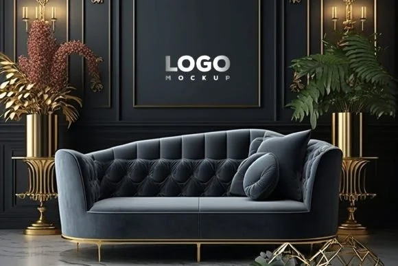 Luxury Interior Logo Mockup 3