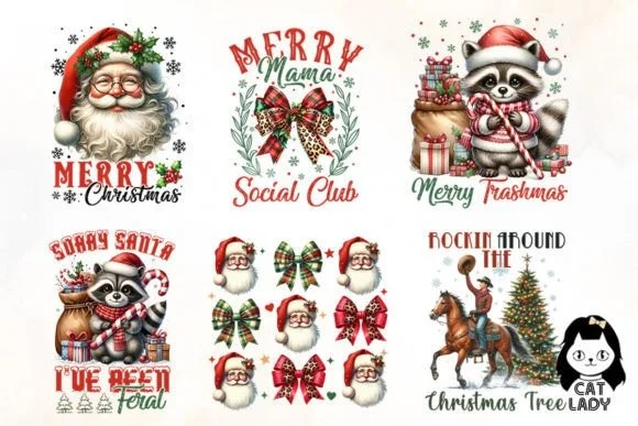 Vintage Christmas Sublimation Quotes 3