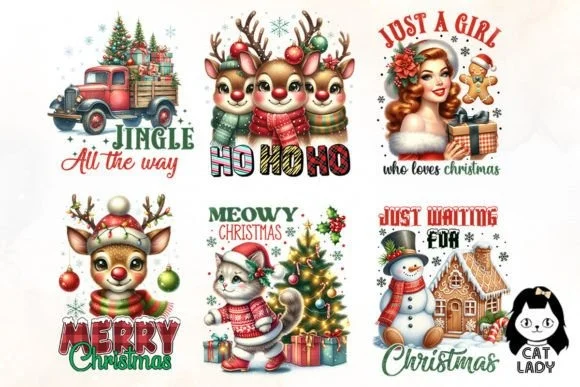 Vintage Christmas Sublimation Quotes 4