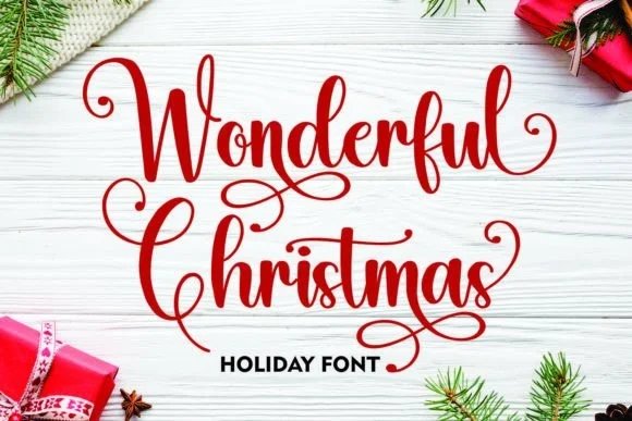 Wonderful Christmas Font 3