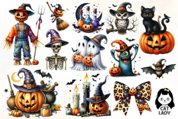 Cute Halloween Sublimation Clipart 3