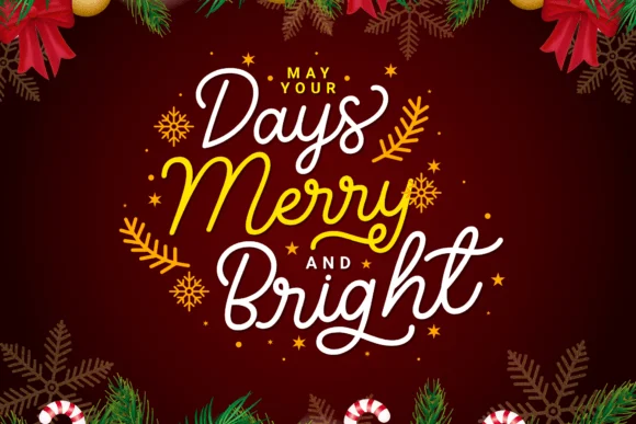 Shining Christmas Font 5